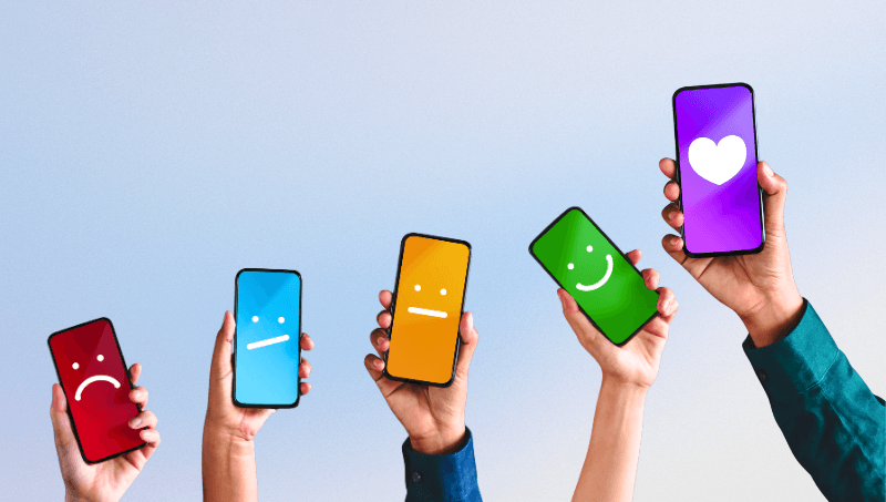 Mobile phones with emoji faces (1)