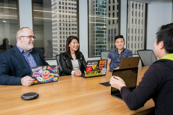 People meeting around a table
