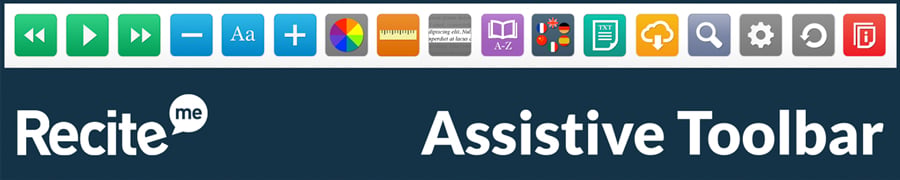 Recite Accessibility Toolbar