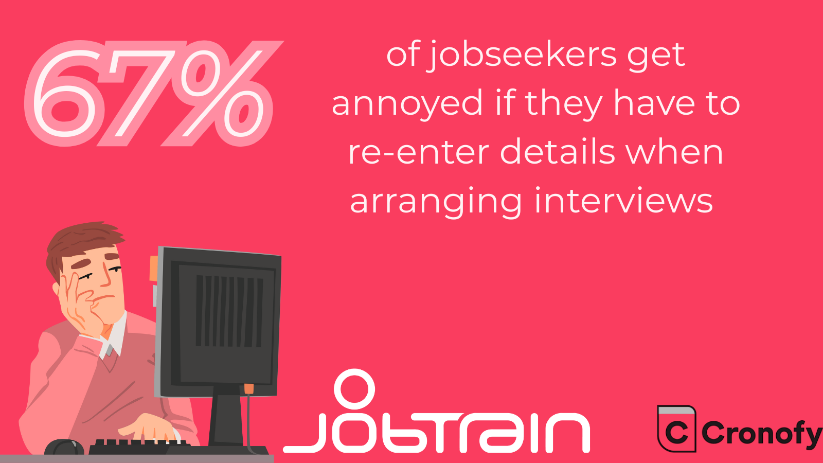 67% of jobseekers get annoyed if they have to re-enter details when arranging interviews